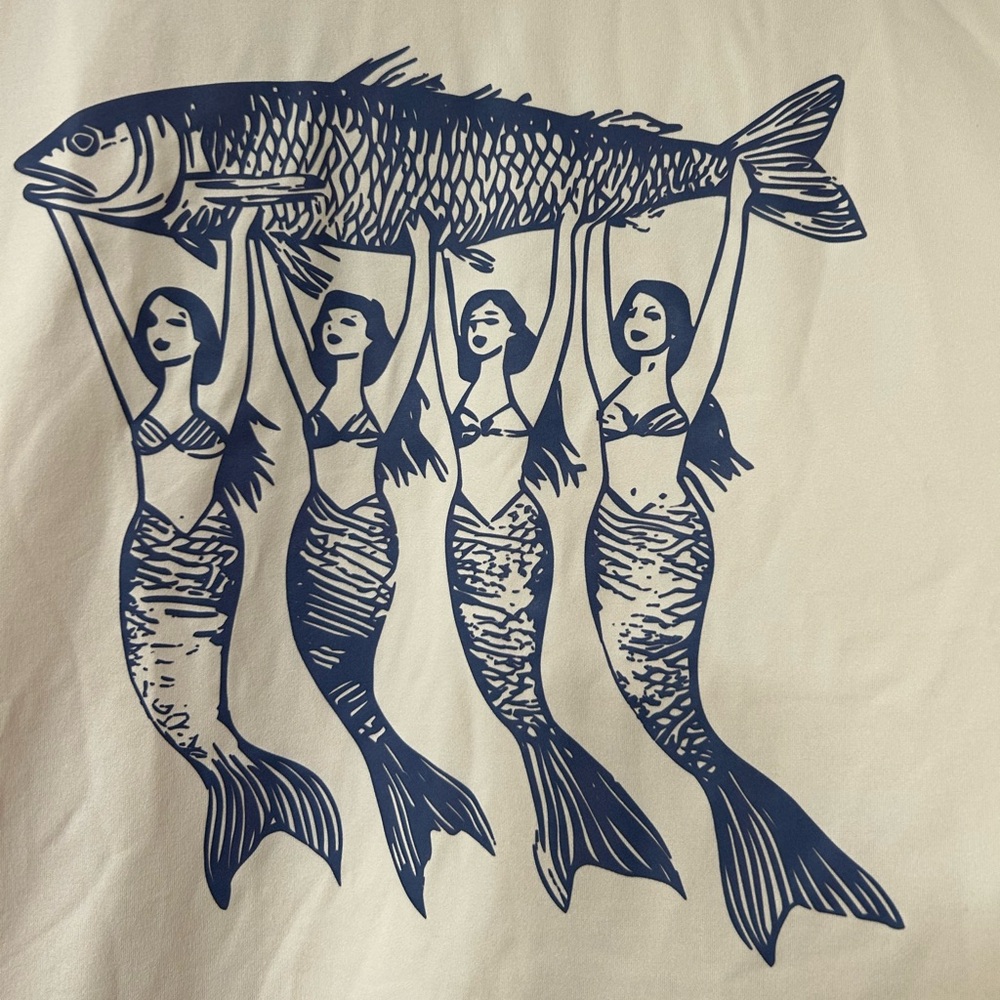 XXL brand new mermaid sardine tee